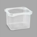 Whitney Brothers 030-900 Clear Plastic Deli Container for WB2450 Nature Shelf - 4 1/4'' x 4 1/4'' x 3'' 94630900